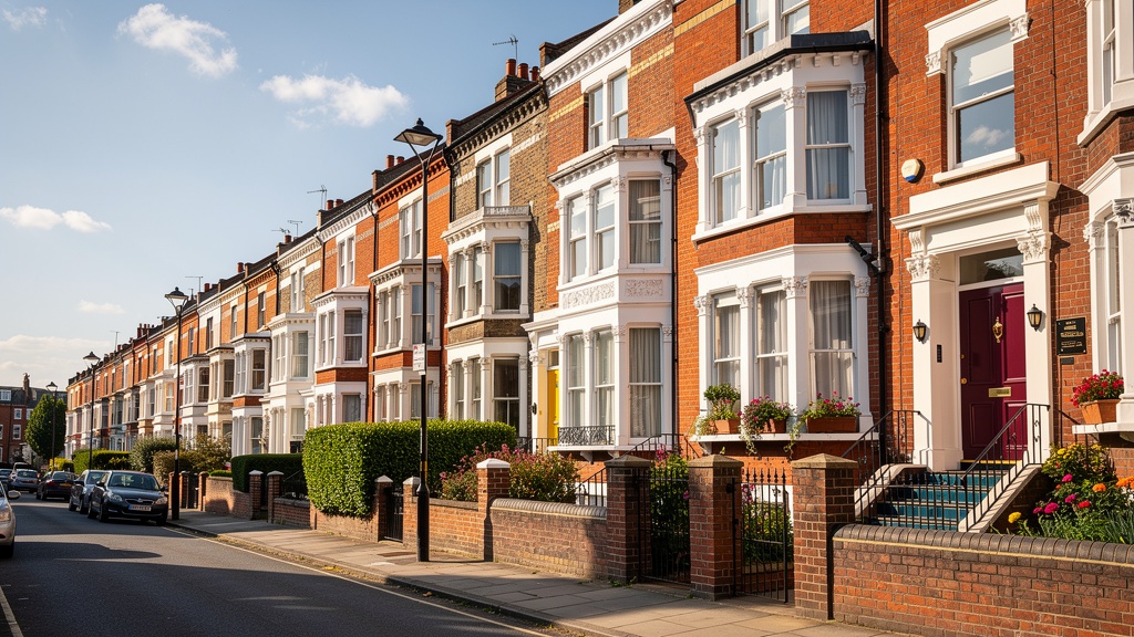 Victorian terraced houses in Essex